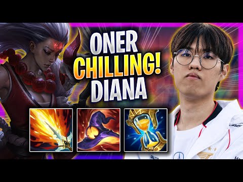 ONER CHILLING WITH DIANA! - T1 Oner Plays Diana JUNGLE vs Karthus! | Season 2024