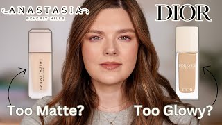 Anastasia Beverly Hills Impeccable Foundation vs. Dior Hydra Nude Foundation ✨ Dry Skin Friendly?
