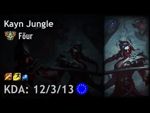 Kayn Jungle vs Elise - Föur - EUW Challenger Patch 7.19