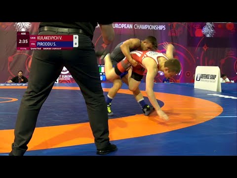 1/4 FS - 55 kg: V. KULAKEVYCH (UKR) v. S. PIRODDU (ITA)