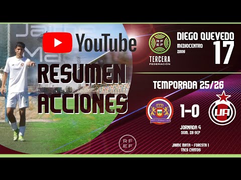 J4 CDF TRES CANTOS vs UNIÓN ADARVE - TERCERA RFEF 25/26