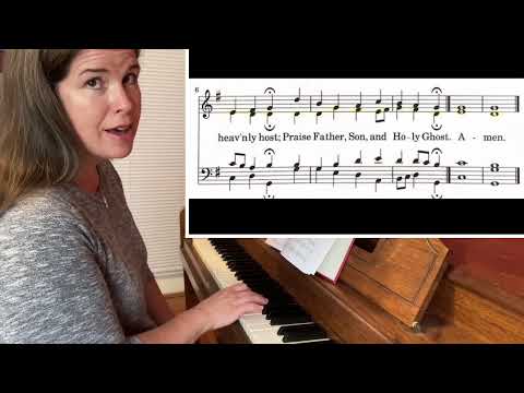 PRAISE GOD FROM WHOM ALL BLESSINGS FLOW / SATB Hymn Tutorial / Learn to Sing Hymns in 4-Part Harmony
