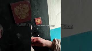 Жители Каменского нашли на входной двери магнит с гербом россии (Видео)