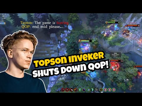 Topson Invoker vs QOP Mid | Hard Lane DOMINATED with Skill 🔥 | Dota 2 Gameplay