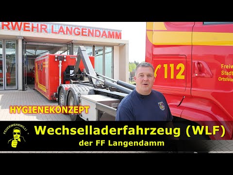 WLF of the Langendamm Fire Department #Swap Body Vehicle #Hygiene Concept