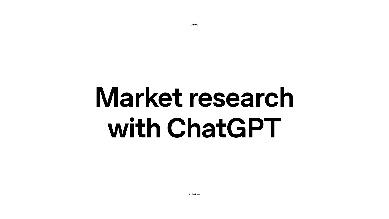 Market research with ChatGPT