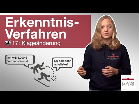 🟥 Klageänderung | 🎬 17 | ZPO-Erkenntnisverfahren