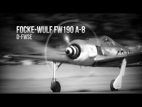 Focke-Wulf Fw 190 A-8 flying in Sweden! First high quality video footage.