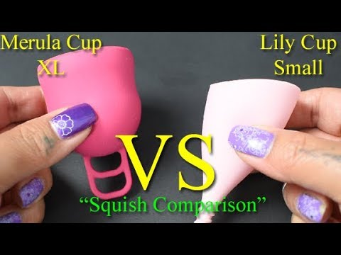 Merula XL vs Lily Cup Original Small "Squish" - Menstrual Cups