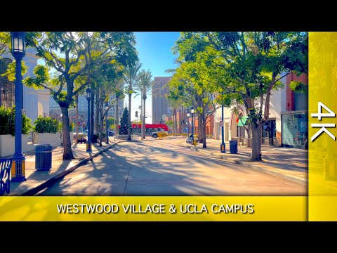 4K 🇺🇸 LOS ANGELES 🇺🇸 Westwood Village & UCLA Walking Tour