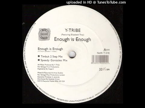 Y-Tribe Featuring Elizabeth Troy* ‎– Enough Is Enough - (Tenth Night Burial)