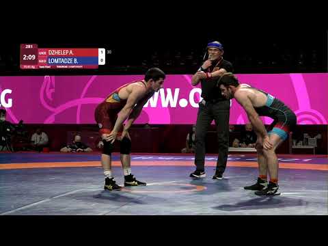 1/2 FS - 61 kg: A. DZHELEP (UKR) v. B. LOMTADZE (GEO)