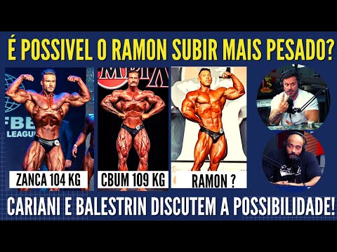 RAMON VAI SUBIR COM 104 KG NO OLYMPIA?