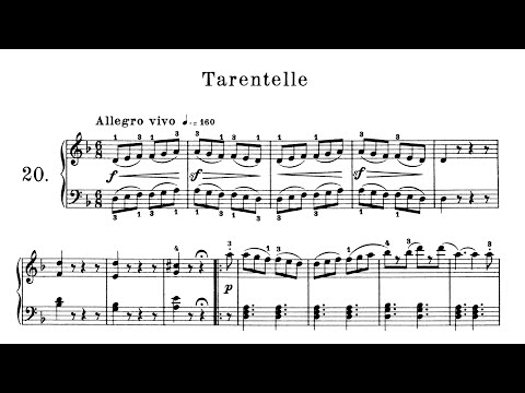 Tarantella - Friedrich Burgmüller | 25 Leichte Etüden Op. 100