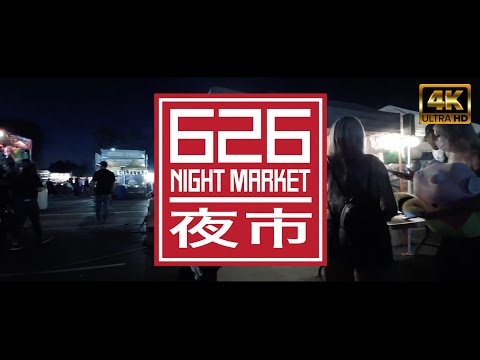 🇺🇸  Pleasanton, CA - 626 Night Market 2021 - 4K ASMR Walking Tour
