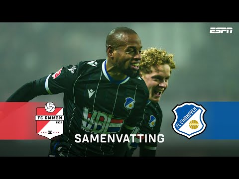 🔵 Rangelo Janga TREFZEKER bij RENTREE voor FC Eindhoven! 👏 | Samenvatting FC Emmen - FC Eindhoven