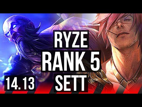 RYZE vs SETT (TOP) | Rank 5, 9/2/9, Dominating | EUNE Challenger | 14.13