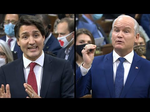 Trudeau, O'Toole spar over energy, COVID-19 inflation during first question period since election