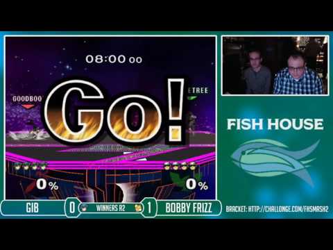 Fish House 2 SSBM - Gib (Marth) Vs. Bobby Frizz (Fox, C. Falcon) Winners Round 2