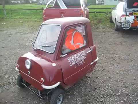 Nick tries on a Peel P50 for size