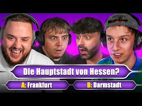 Quizshow, ABER jede Frage wird SCHWERER!🧐 mit Reeze, Hugo, Kroko und Dimeax