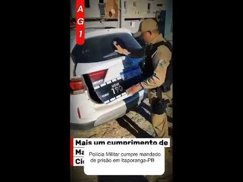 🚨 **Polícia Militar cumpre mandado de prisão em Itaporanga-PB** #segurançapública #notíciaurgente