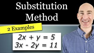 Using Substitution to Solve a System of 2 Linear Equations