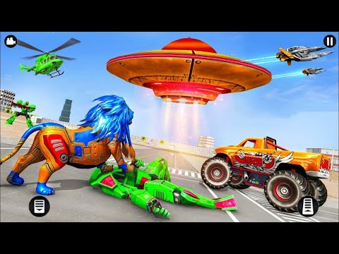 Space Robot Transport Games - Lion Robot Car game 🤖🤖🤖 | YouTube Gaming