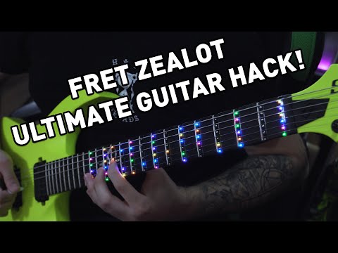 Fret Zealot Is A Real Life Guitar Hack! Light Up Fretboard Teaching Device