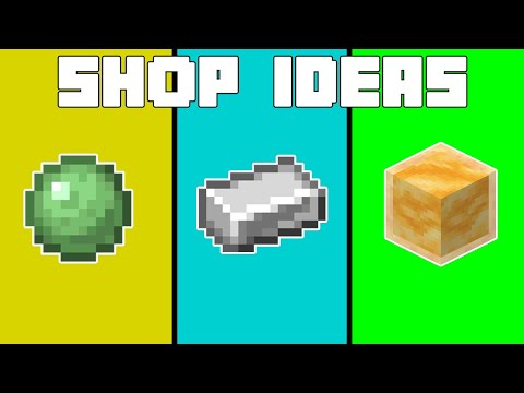 BEST SHOP IDEAS FOR A MINECRAFT SMP SERVER OR REALMS (PRICES/IDEAS/BUILDS) - Minecraft 1.16 #3