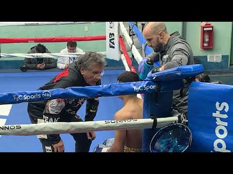 Emiliano Fabricio Priotti pelea en la FAB Boxeo 30/6/23