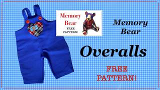 Overalls for Memory Bear || FREE PATTERN || Full step by step Tutorial with Lisa Pay