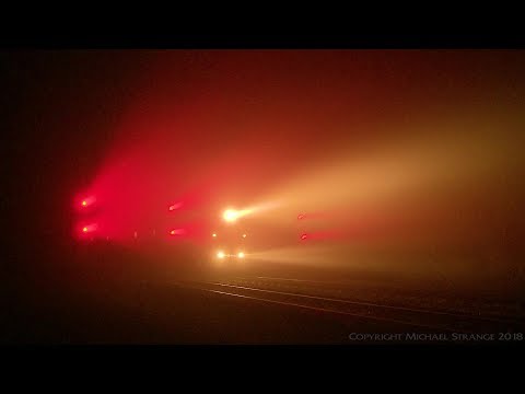 Foggy Night, Triple 81 Class & Grain Hoppers - PoathTV Australian Trains & Railways