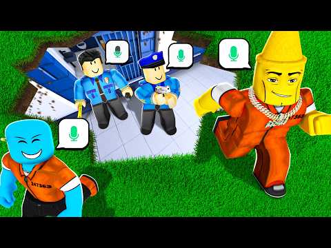 Escaping Prison With VOICE CHAT in Roblox..