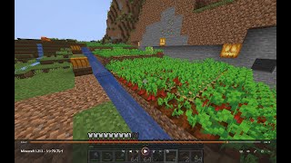 【マイクラJAVA版】WQHD画質 挑戦！段々畑 033 音声無し