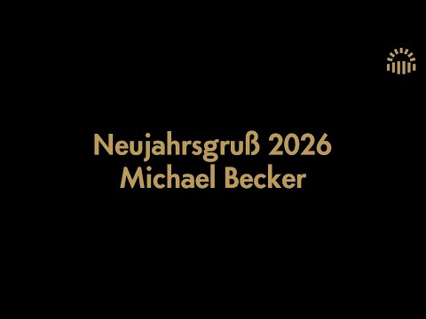 Neujahrsgruß 2026 - Michael Becker I Tonhalle Düsseldorf