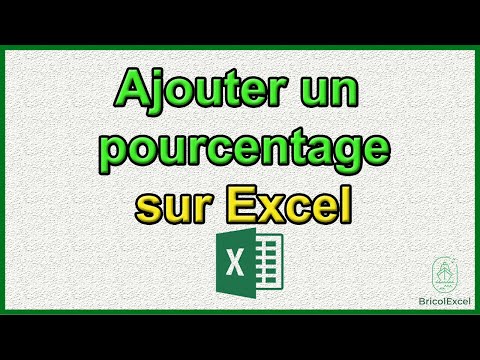 Comment ajouter un pourcentage sur Excel