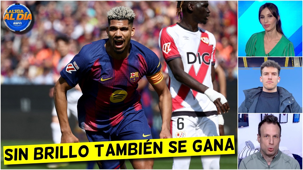 BARCELONA TUVO SUERTE de lograr los 3 PUNTOS contra el RAYO VALLECANO en CAMP NOU | La Liga Al Día