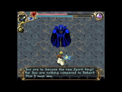 The Story of Thor 2 (1996,Sega Saturn)(24):Agito Tower: Boss 1: Bludgeon.