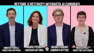 Rettore o rettrice? Mauro Ferrari o Maria Pierro?