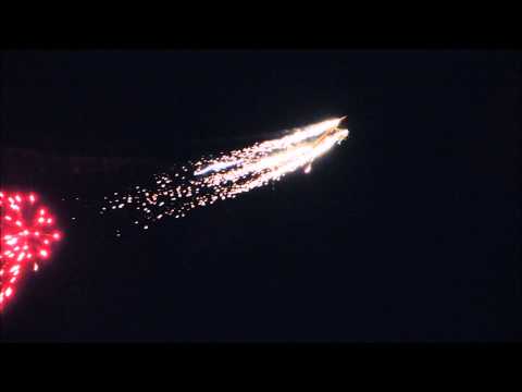 Hang Glider Fireworks, 2014 Airshow, Marine Air Station Cherry Point