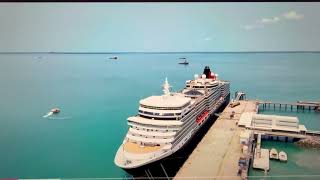 Queen Elizabeth Cruise Ship Docked at Darwin Port-NT Australia
