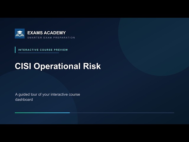 Preview of CISI Operational Risk