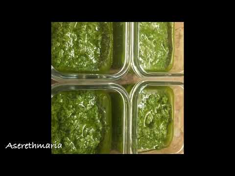CREAMY VEGAN PESTO SAUCE (FRESH BASIL ) | NO CHEESE PESTO SAUCE #shorts #youtubeshorts