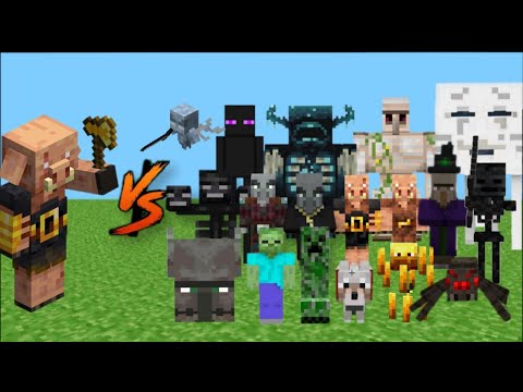 Piglin Brute Vs Every Mob in Minecraft (Minecraft Mob Battle) Minecraft Bedrock Edition