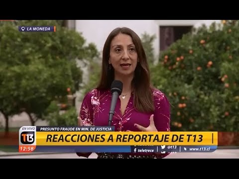 Gobierno reacciona a reportaje de T13 por presunto fraude en el Ministerio de Justicia