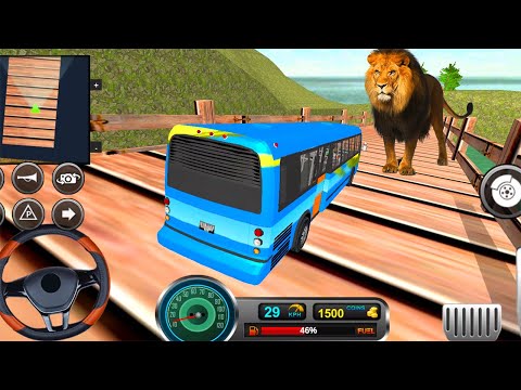 Uphill Offroad Bus Driver Simulator - Tourist Adventure Bus Driving Games - Android Gameplay #7