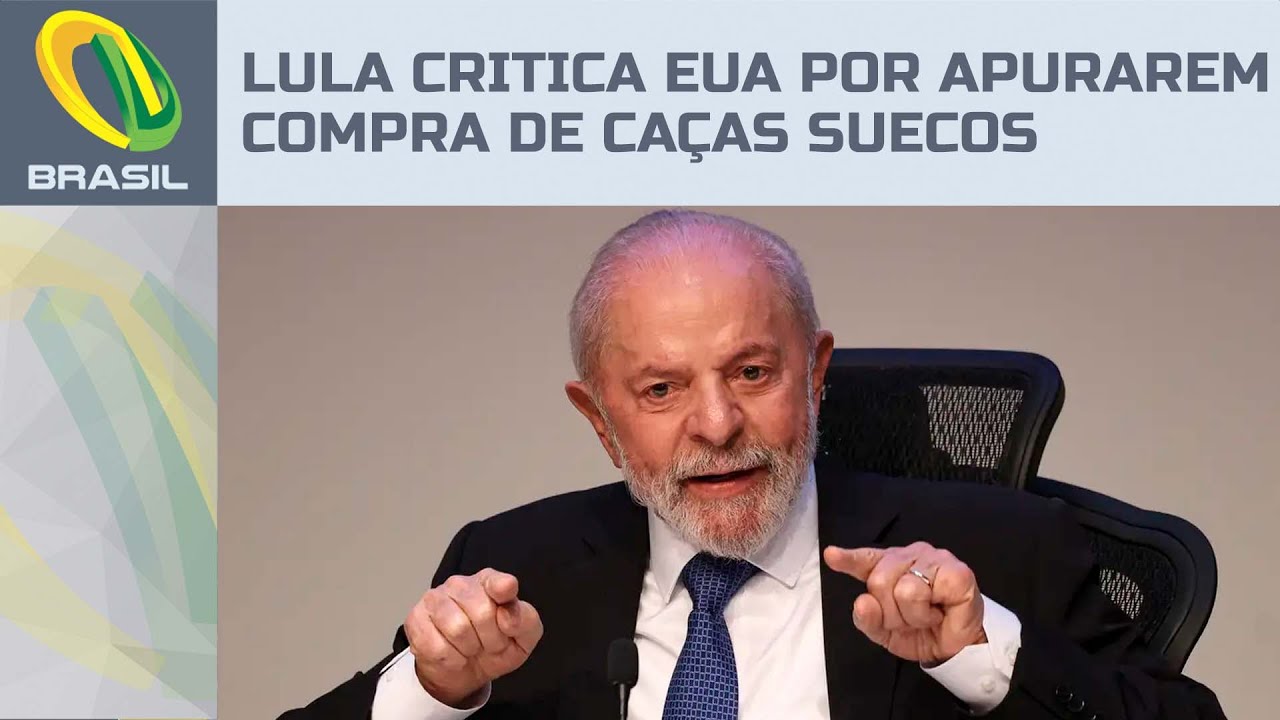Lula diz que pedido de apuração dos EUA sobre compra de caças Gripen é 'intromissão'