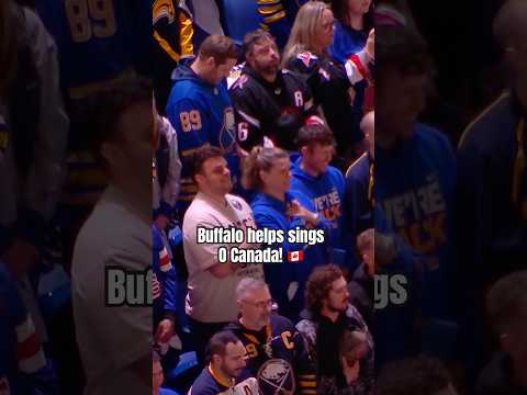 That’s how we do it in Buffalo! 💙💛 #nhl #canada #anthem