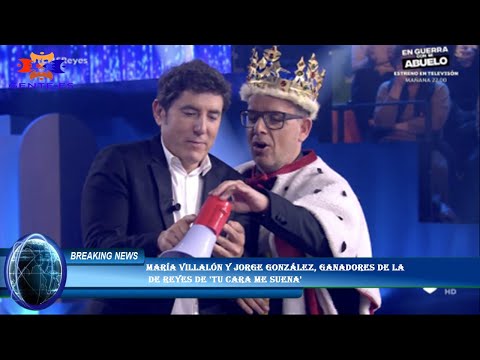 María Villalón y Jorge González, ganadores de la  de Reyes de 'Tu cara me suena'
